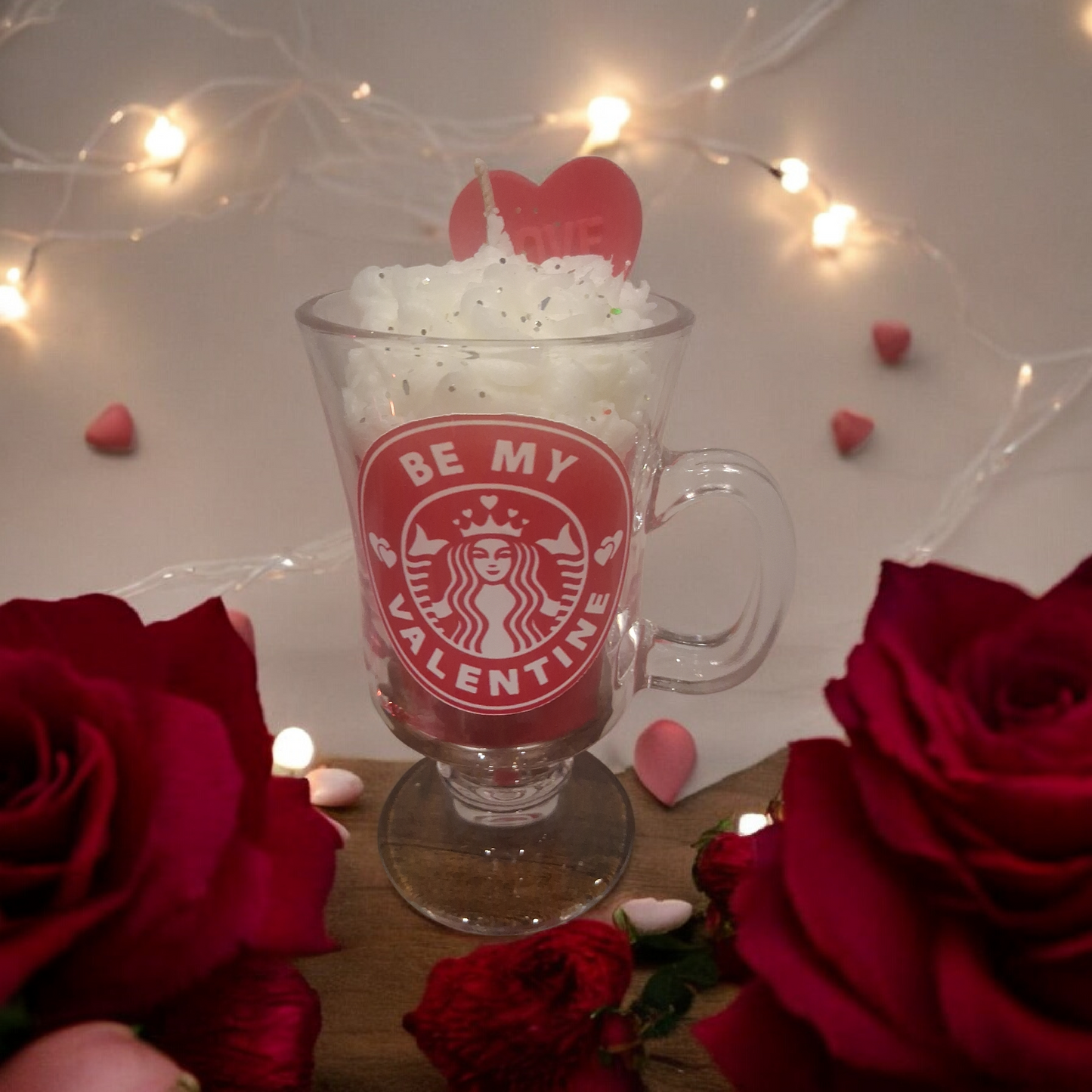 Valentine Candle Latte (Strawberry Scent)