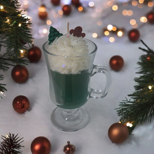 Christmas GingerBread Latte Candle Decor